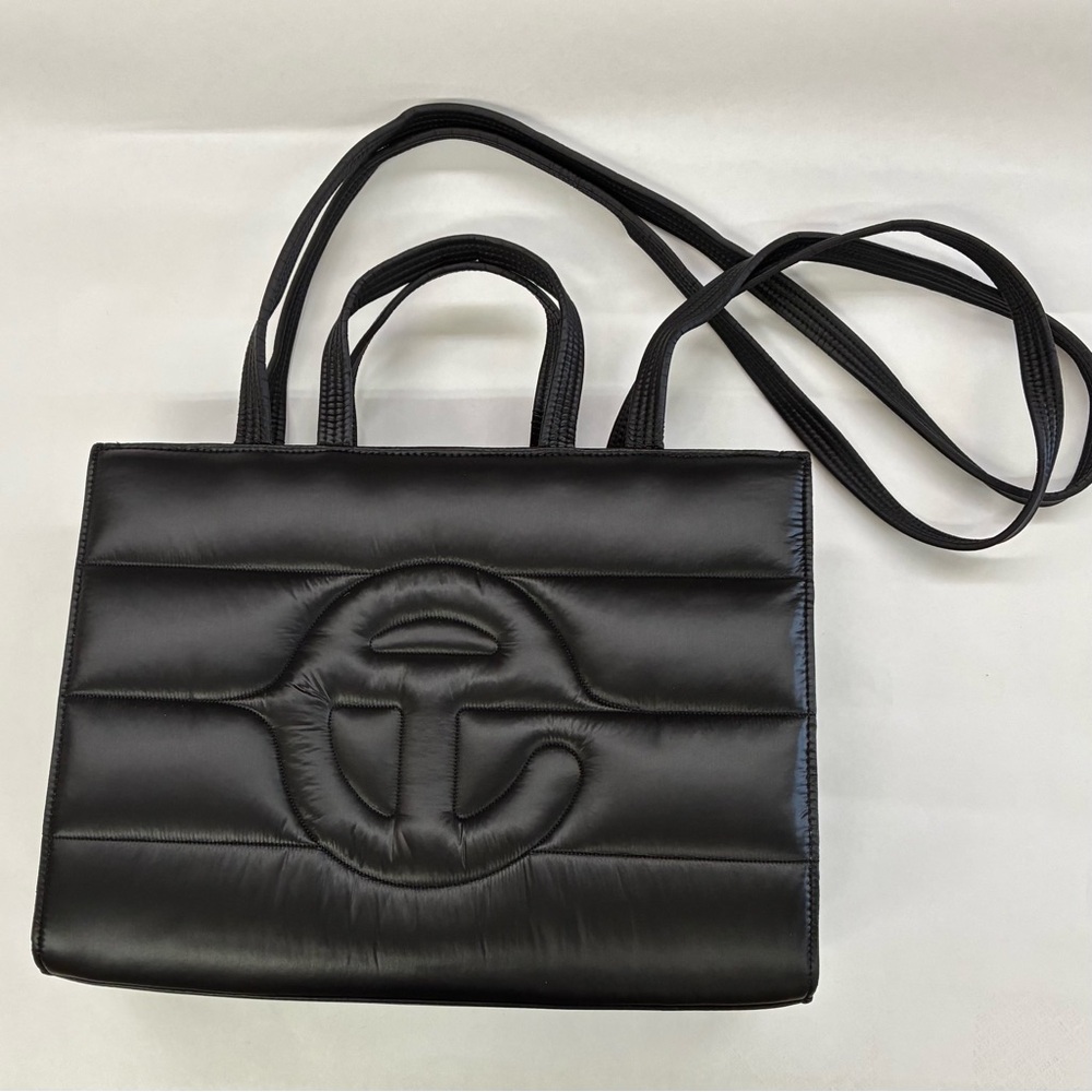 Telfar Black Puffy Tote Bag large